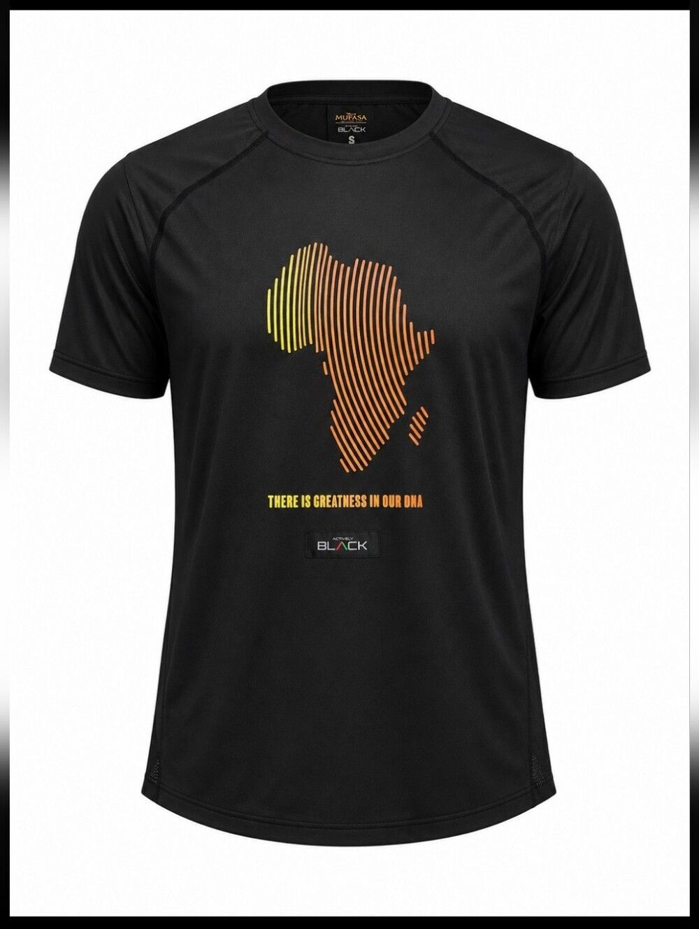 Disney Mufasa The Lion King Activewear Performance Tee NWT Small Black Athletic